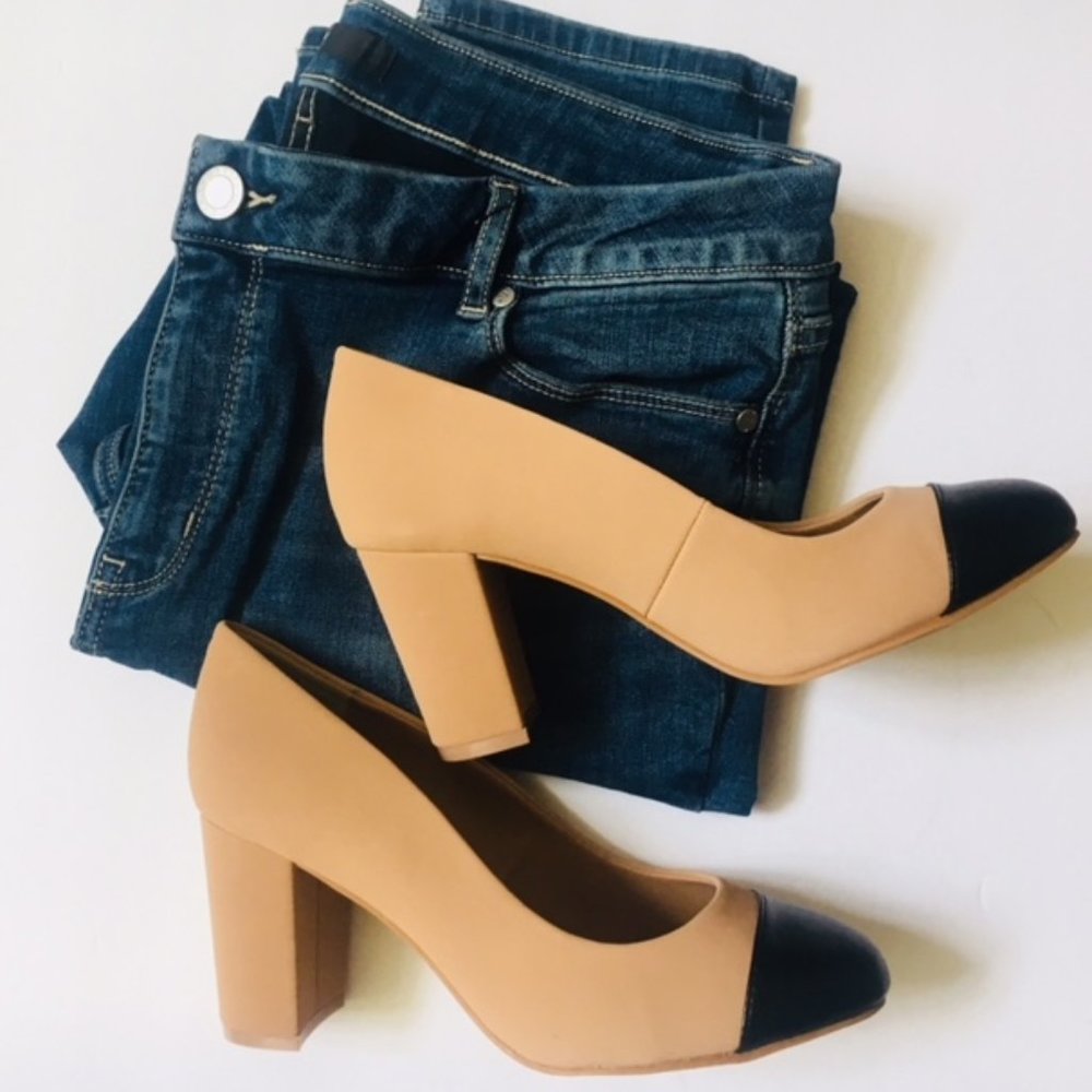 Torrid Beige/ Black Two Tone Pumps BRAND NEW  7W